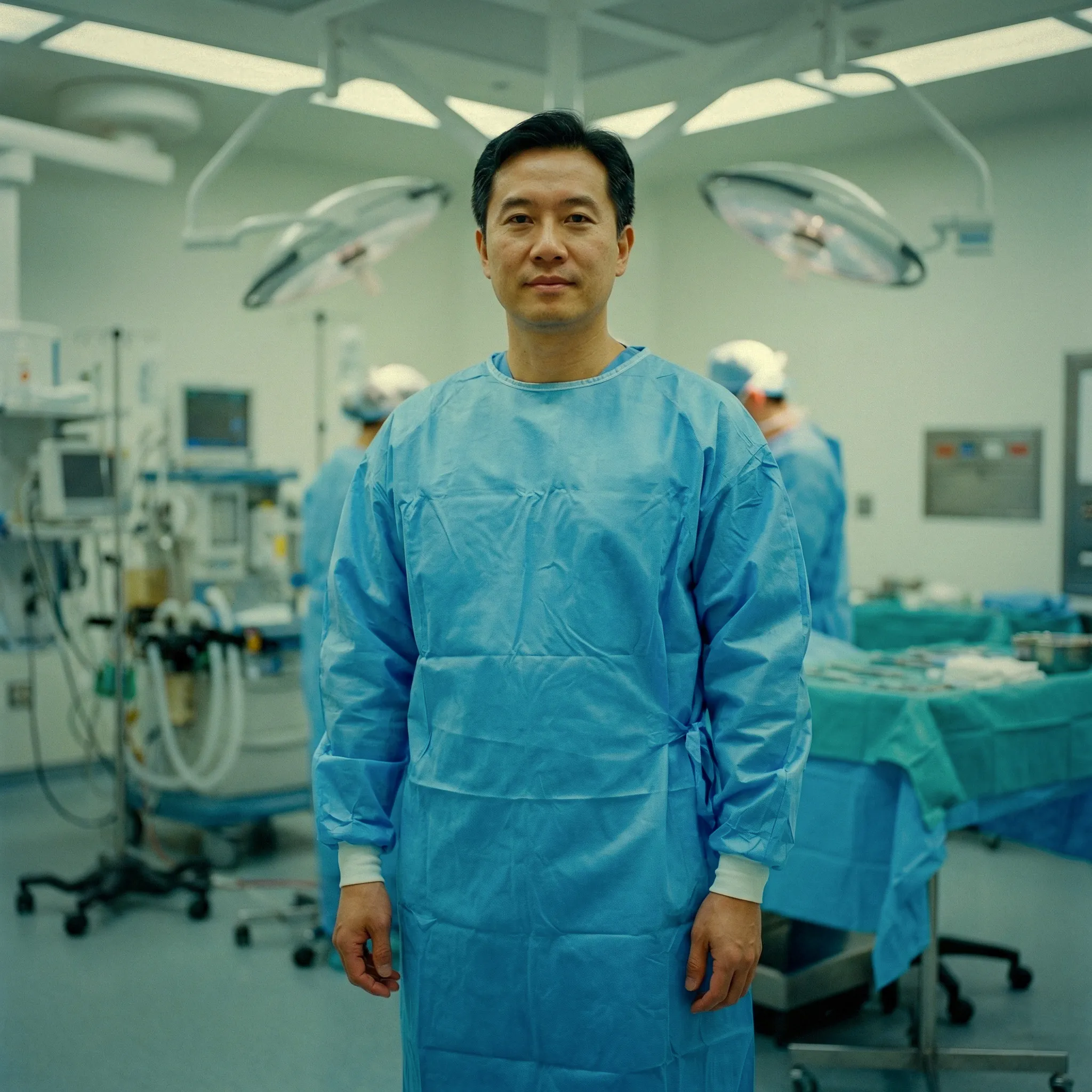 Sterile Surgical Gown - AAMI Level 3/4 disposable gown with SMS fabric